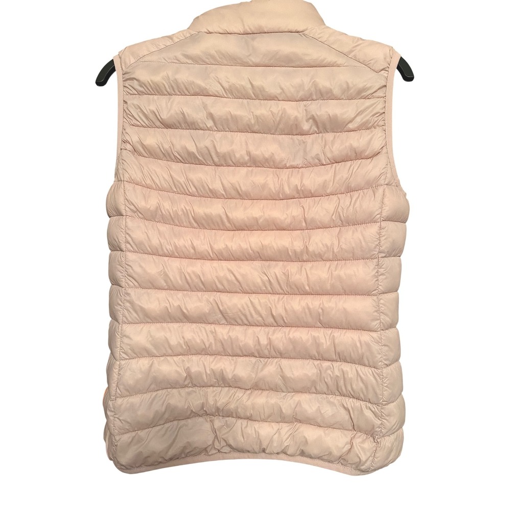 Save The Duck Womens Ultra Light Puffer Vest Blush Pink Plumtech Size 2 M Medium - Picture 3 of 9